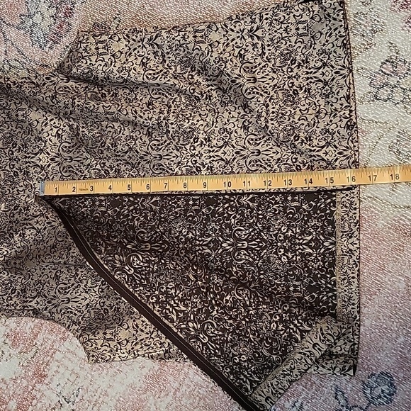 AGB Sleeveless Back Zip Gold & Brown Top - Size 12 - Picture 8 of 11